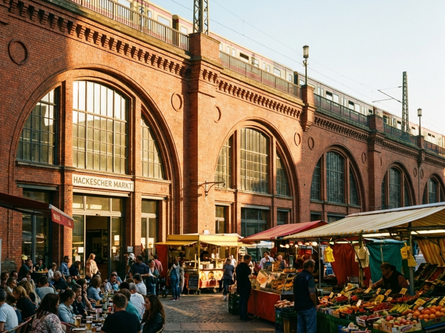 Hackescher Markt Berlin: Restaurants, Wochenmarkt & S-Bahn-Geschichte